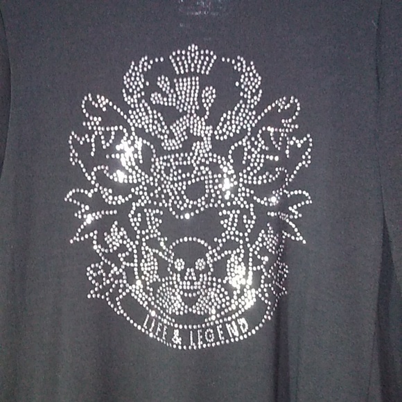 Venus brand black topper with silver stud detail - Picture 2 of 9